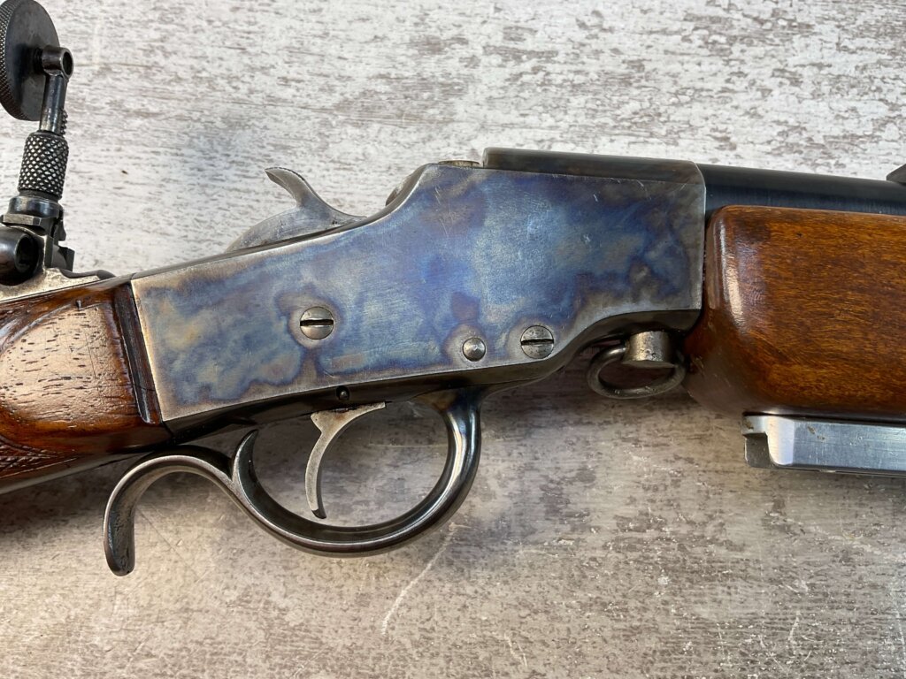 CUSTOM ERIC JOHNSON STEVENS FAVORITE BALLARD .22LR TARGET RIFLE, JAMES EARL JONES "FAVORITES" COLLECTION #5-11052