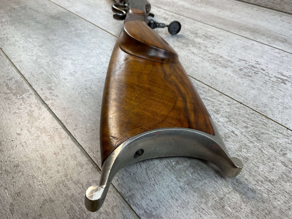 CUSTOM ERIC JOHNSON STEVENS FAVORITE BALLARD .22LR TARGET RIFLE, JAMES EARL JONES "FAVORITES" COLLECTION #5-11052