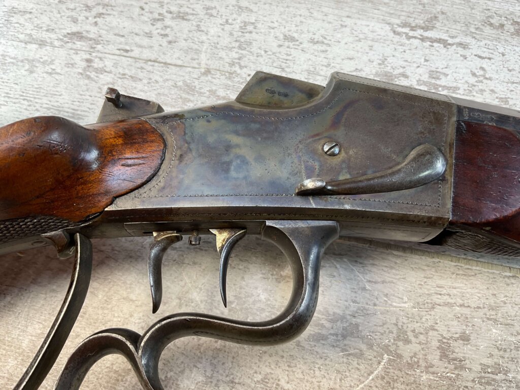 GERMAN 4MM MARTINI TYPE SINGLE SHOT FALLING BLOCK BEERHALL PARLOR RIFLE, JAMES EARL JONES "FAVORITES" COLLECTION #5-11054