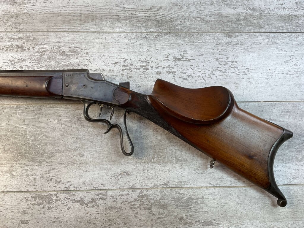 GERMAN 4MM MARTINI TYPE SINGLE SHOT FALLING BLOCK BEERHALL PARLOR RIFLE, JAMES EARL JONES "FAVORITES" COLLECTION #5-11054