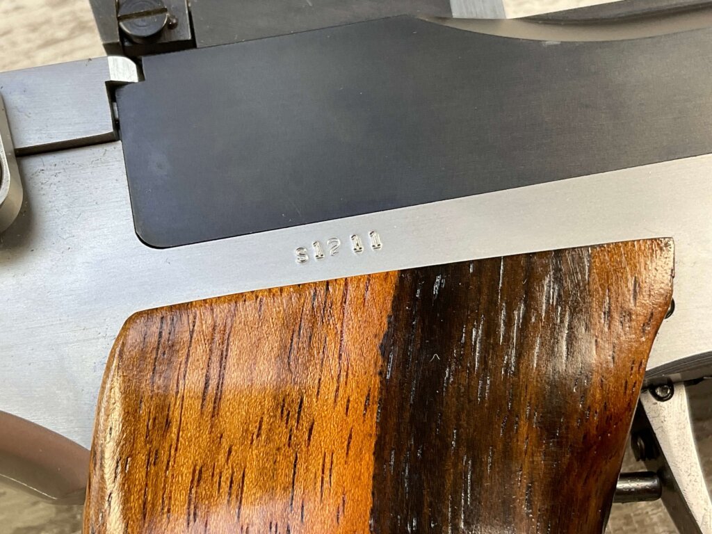 RPM HUNTER XL .222 REM SINGLE SHOT TARGET PISTOL, JAMES EARL JONES COLLECTION #5-10904