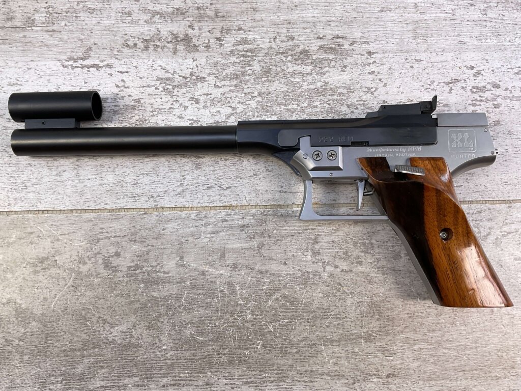 RPM HUNTER XL .222 REM SINGLE SHOT TARGET PISTOL, JAMES EARL JONES COLLECTION #5-10904