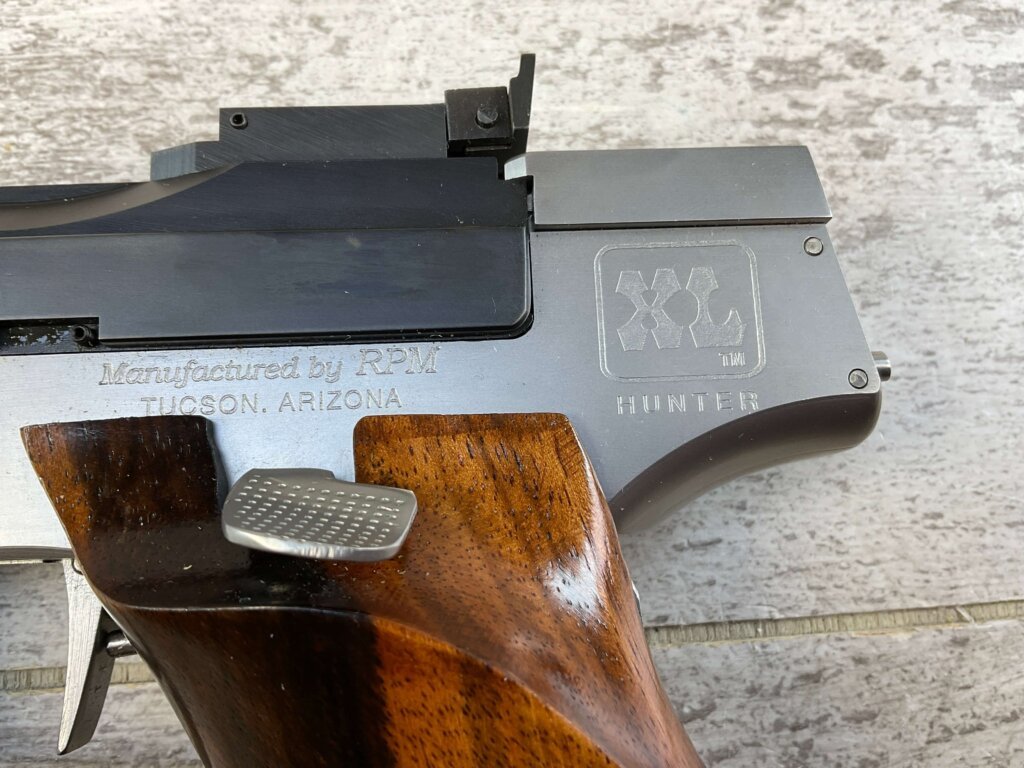 RPM HUNTER XL .222 REM SINGLE SHOT TARGET PISTOL, JAMES EARL JONES COLLECTION #5-10904
