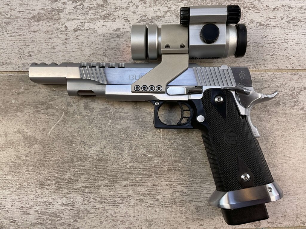 STI CUSTOM BUL M-5 2011 .38 SUPER COMPETITION SEMI AUTO PISTOL, JAMES EARL JONES COLLECTION #5-10905