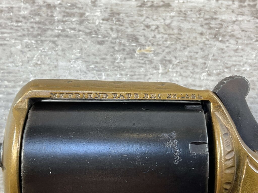 JAMES REID "MY FRIEND" KNUCKLE DUSTER .22 CAL REVOLVER, JAMES EARL JONES COLLECTION, ANTIQUE #5-10906