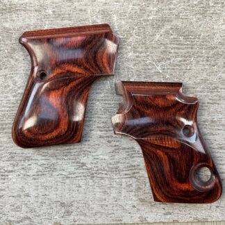 AJAX CUSTOM GRIPS BERETTA M950 .25/.22S CAL., CHERRY COLORED GRIPS #5-11604