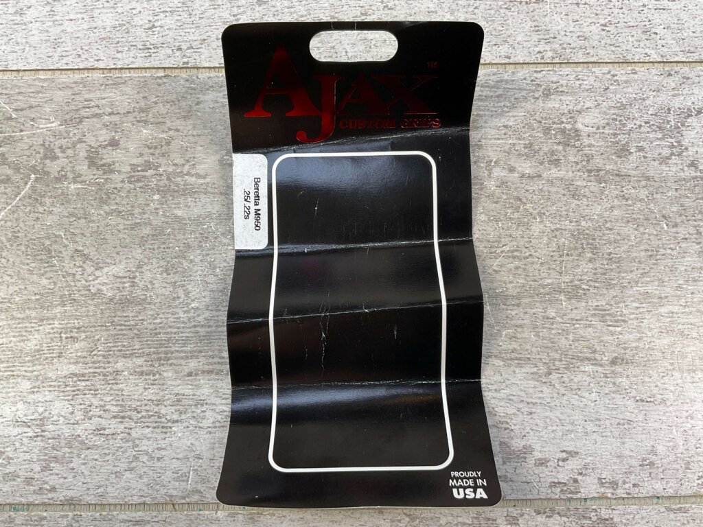 AJAX CUSTOM GRIPS BERETTA M950 .25/.22S CAL., CHERRY COLORED GRIPS #5-11604