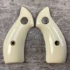AJAX CUSTOM GRIPS 22 S&W "J" FRAME, ROUND BUTT, IVORY POLYMER COLORED GRIPS #5-11607