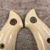 AJAX CUSTOM GRIPS 22 S&W "J" FRAME, ROUND BUTT, IVORY POLYMER COLORED GRIPS #5-11607