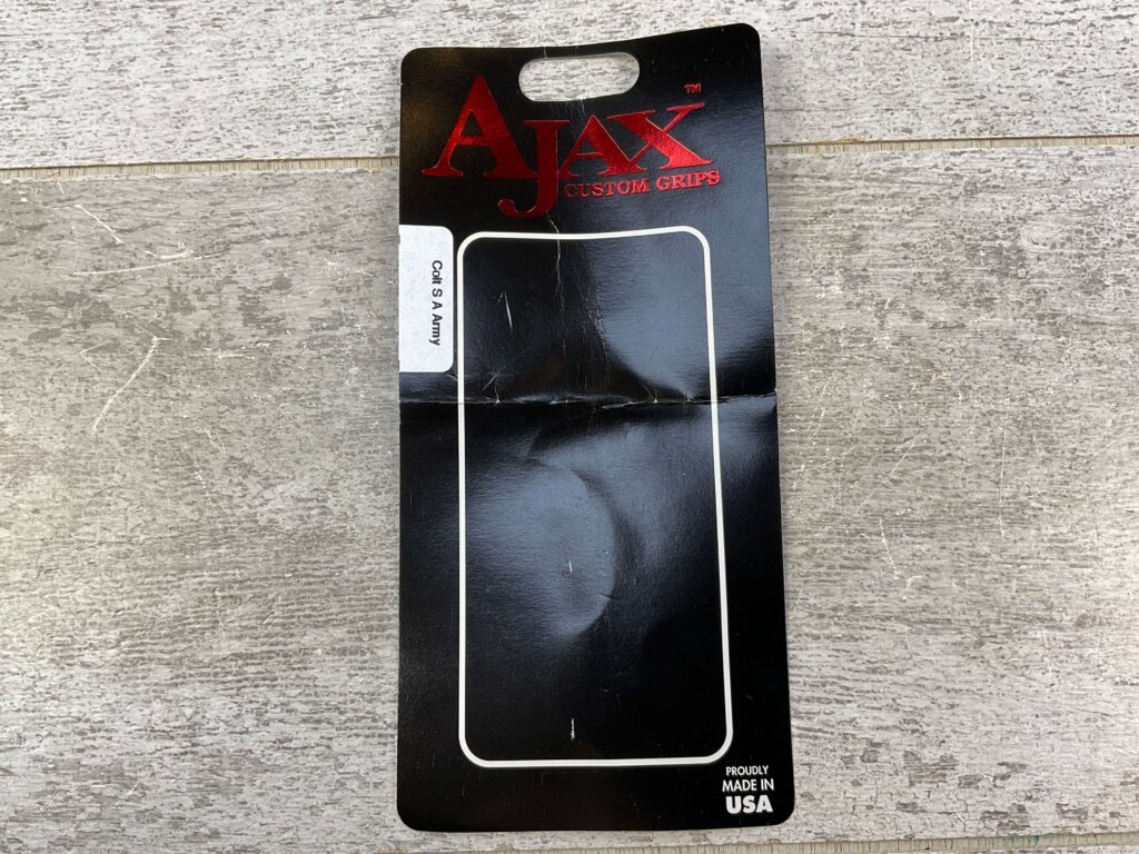 AJAX CUSTOM GRIPS COLT S A ARMY, WHITE PEARLITE COLORED GRIPS #5-11611