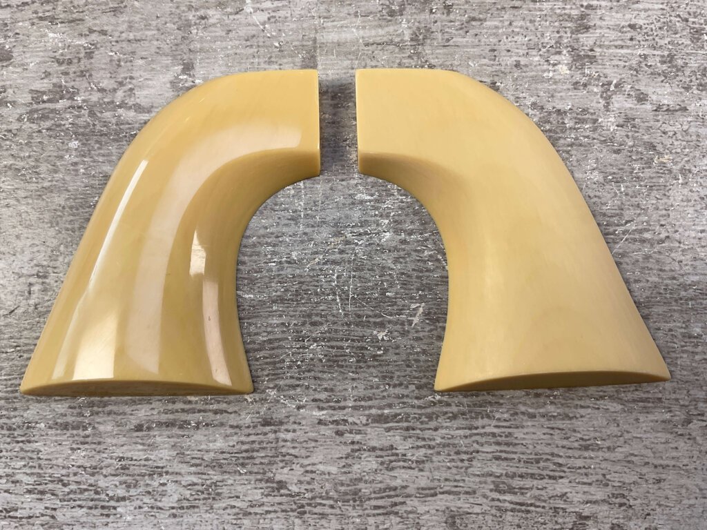 BAR S GRIPS (TRU IVORY) COLT S A ARMY, REAL IVORY GRIPS #5-11612