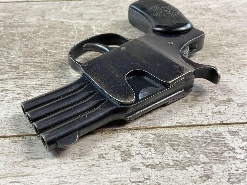 REFORM PISTOLE BREVETE FOUR BARREL .25 ACP PISTOL, JAMES EARL JONES COLLECTION, RARE #5-10909