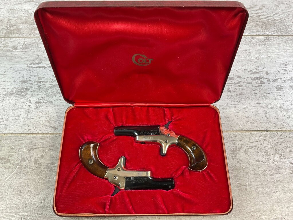 COLT "LORD" 4TH MODEL DERRINGER SINGLE SHOT PISTOL SET IN PRESENTATION BOX, JAMES EARL JONES COLLECTION #5-10914