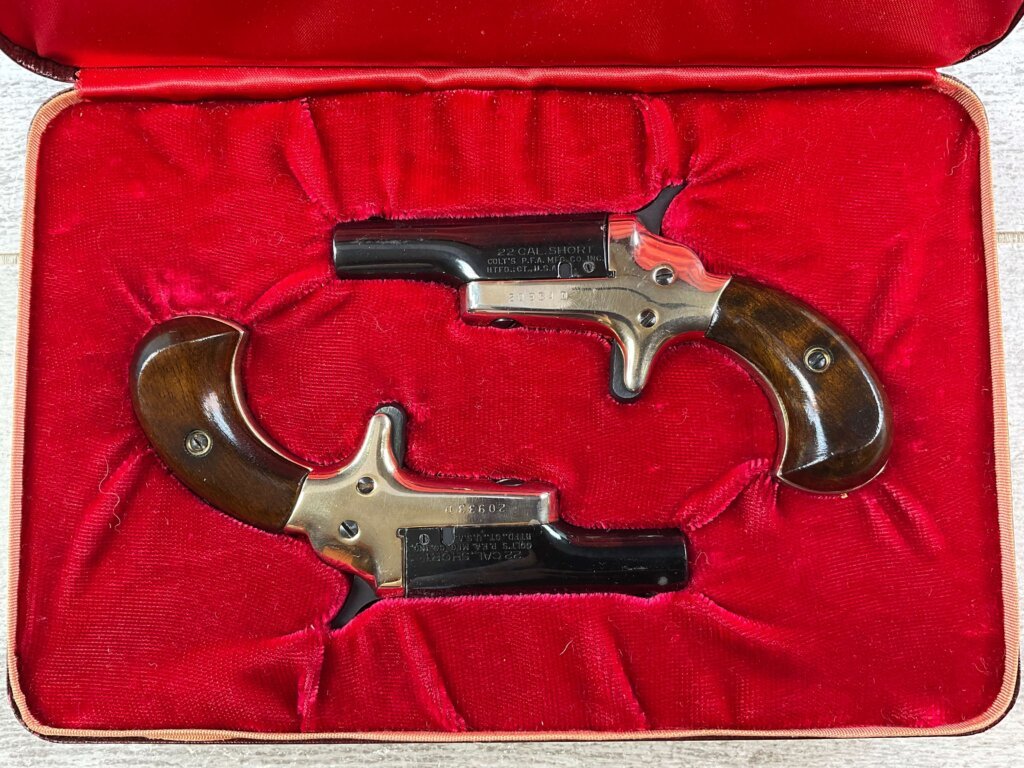 COLT "LORD" 4TH MODEL DERRINGER SINGLE SHOT PISTOL SET IN PRESENTATION BOX, JAMES EARL JONES COLLECTION #5-10914