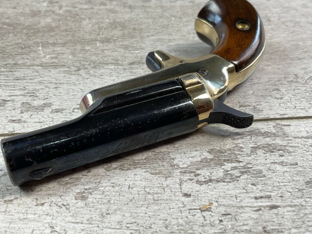 COLT "LORD" 4TH MODEL DERRINGER SINGLE SHOT PISTOL SET IN PRESENTATION BOX, JAMES EARL JONES COLLECTION #5-10914