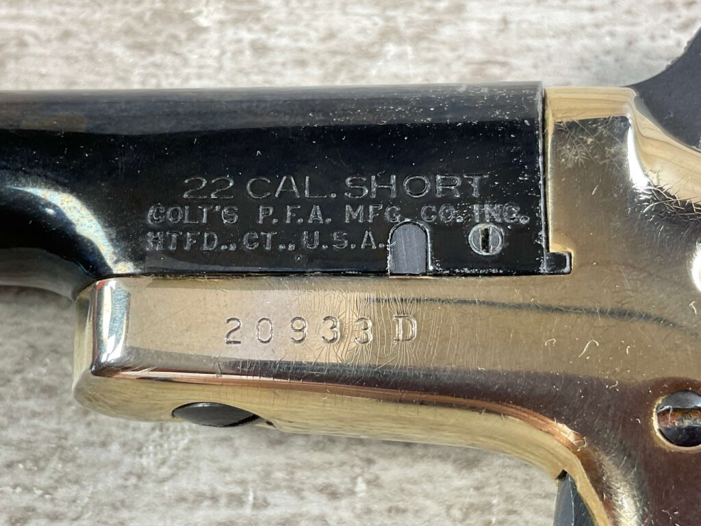 COLT "LORD" 4TH MODEL DERRINGER SINGLE SHOT PISTOL SET IN PRESENTATION BOX, JAMES EARL JONES COLLECTION #5-10914