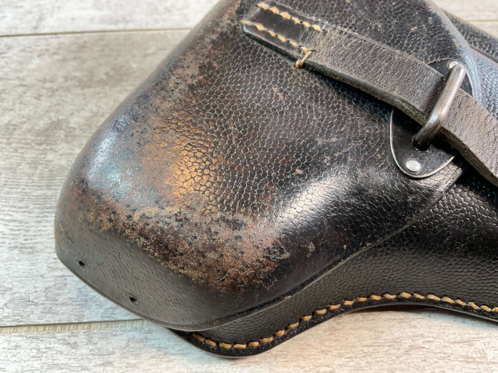 P38 1941 PIG SKIN HARDSHELL HOLSTER, VERY RARE #6-01008-PF