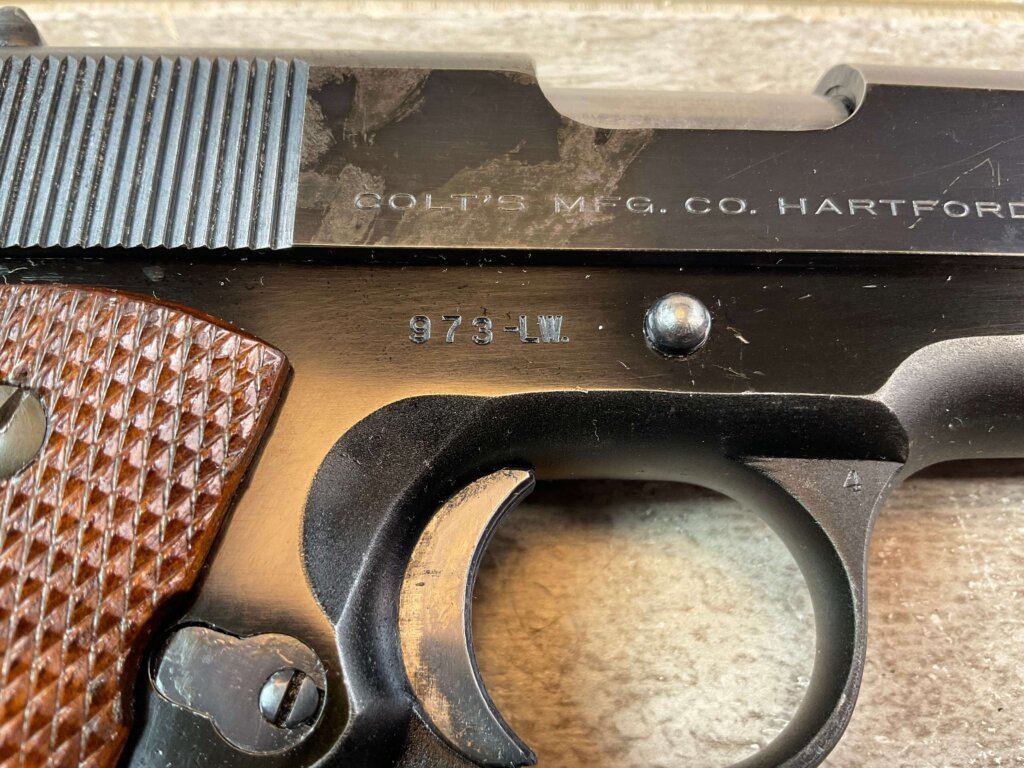 COLT COMMANDER 1911A1 .45ACP SEMI AUTO PISTOL, 1950 MFR (FIRST YEAR PRODUCTION) #6-01614-PF