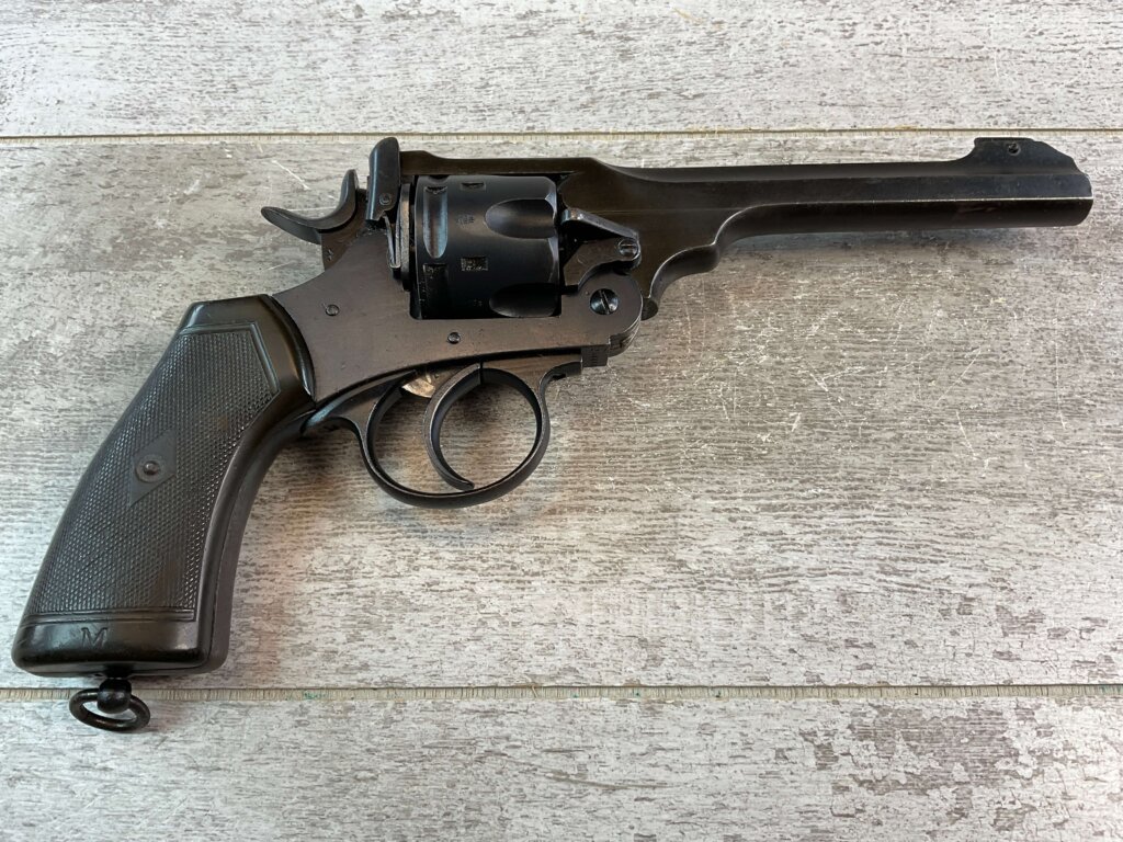 WEBLEY MKVI .455/CONVERTED TO 45ACP NAVY REVOLVER #6-01604-PF