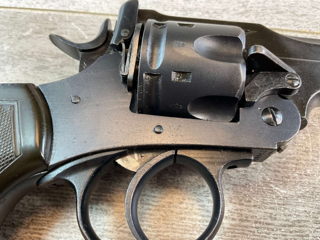 WEBLEY MKVI .455/CONVERTED TO 45ACP NAVY REVOLVER #6-01604-PF