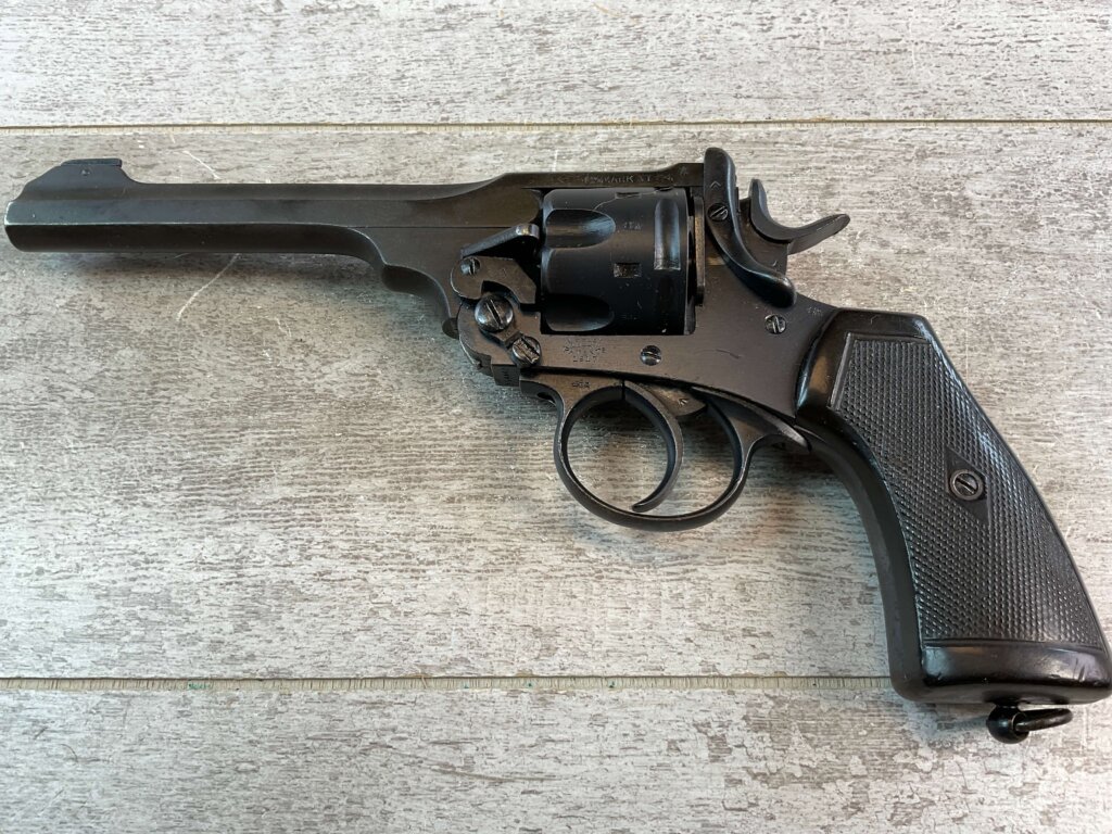 WEBLEY MKVI .455/CONVERTED TO 45ACP NAVY REVOLVER #6-01604-PF