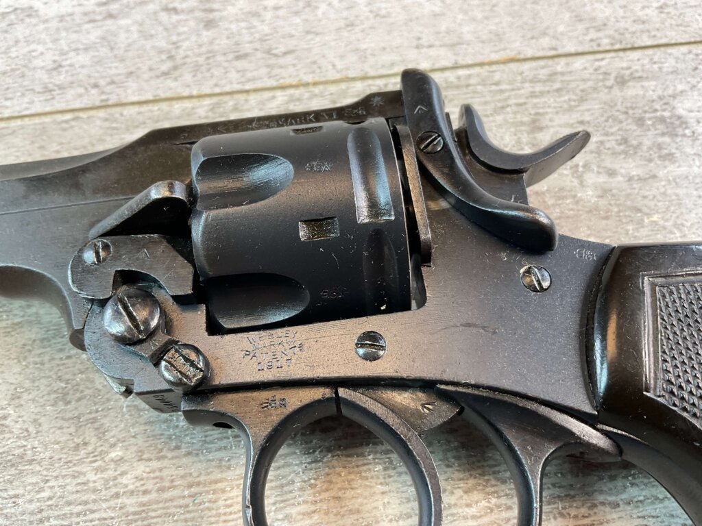 WEBLEY MKVI .455/CONVERTED TO 45ACP NAVY REVOLVER #6-01604-PF