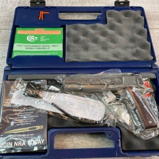 COLT 1911 GOVT .45 ACP FILIGREE FRAME & BARREL STAINLESS SEMI AUTO PISTOL, NEW #6-01601-PF