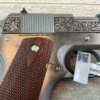 COLT 1911 GOVT .45 ACP FILIGREE FRAME & BARREL STAINLESS SEMI AUTO PISTOL, NEW #6-01601-PF