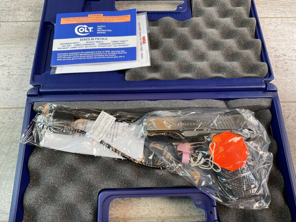 COLT DEFENDER .45 ACP TWO-TONE SEMI AUTO PISTOL, NEW #6-01602-PF