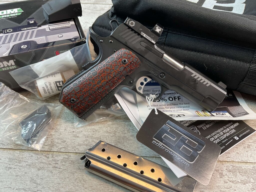 ED BROWN KC9 G4 VTX 9MM SEMI AUTO PISTOL W/ VORTEX VENOM RED DOT, NEW #6-01603-PF