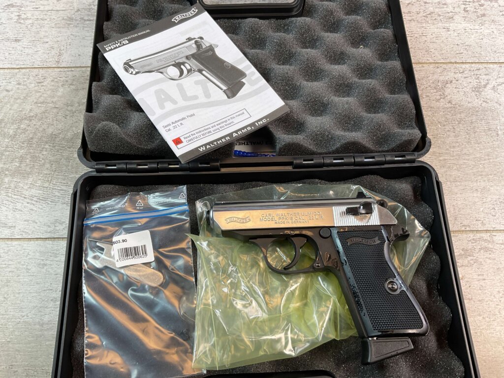 WALTHER PPK/S .22LR SEMI AUTO PISTOL, NEW #6-01607-PF