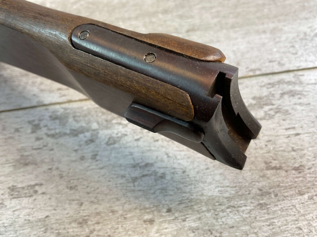 P08 LUGER PISTOL AFTERMARKET WOODEN STOCK, MODERN DEFENSE CORP, NEW IN BOX #5-11705-PF