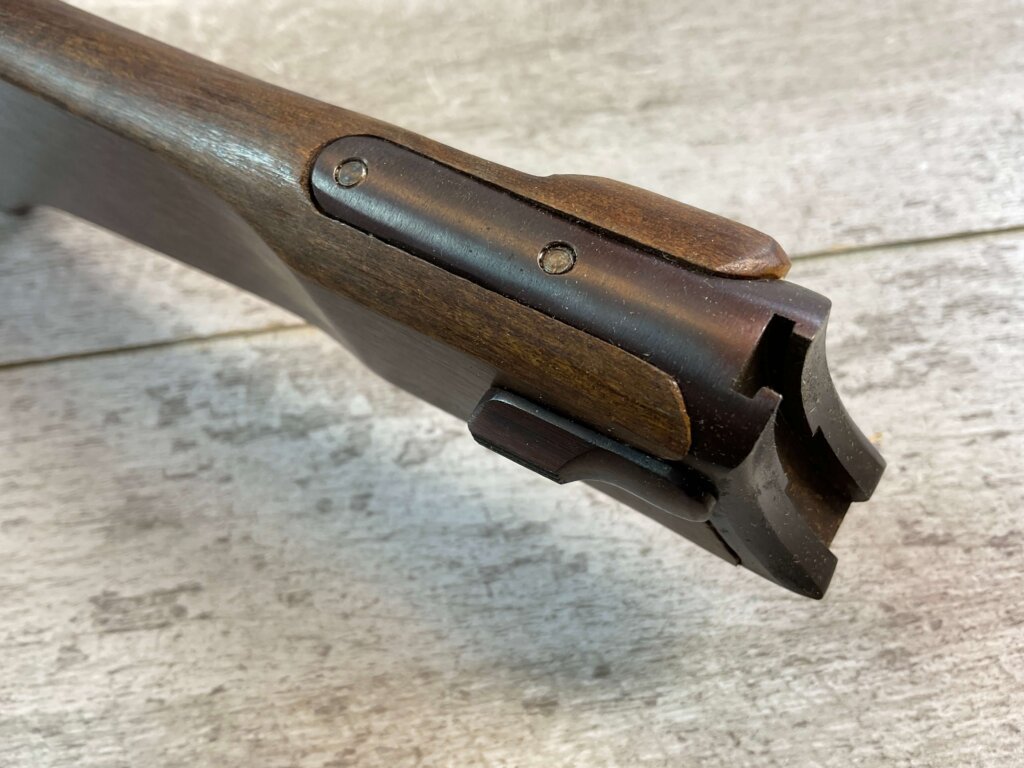 P08 LUGER PISTOL AFTERMARKET WOODEN STOCK, MODERN DEFENSE CORP, NEW IN BOX #5-11705-PF