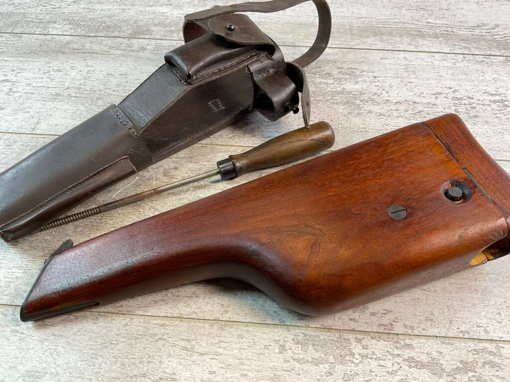 MAUSER C96 BROOMHANDLE AFTERMARKET STOCK, HARNESS & CLEANING ROD #5-11702-PF