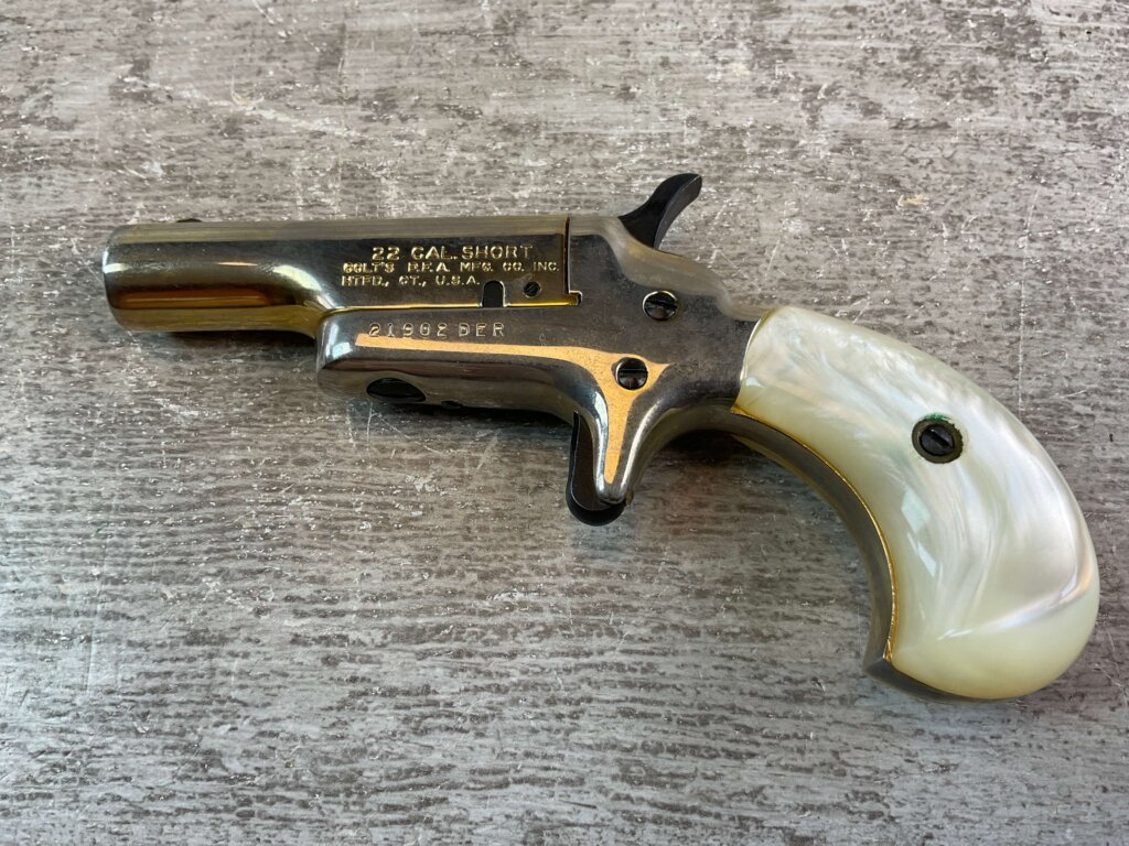 COLT LADY DERINGER .22 SHORT SINGLE SHOT PISTOL, JAMES EARL JONES COLLECTION #5-10916-PF