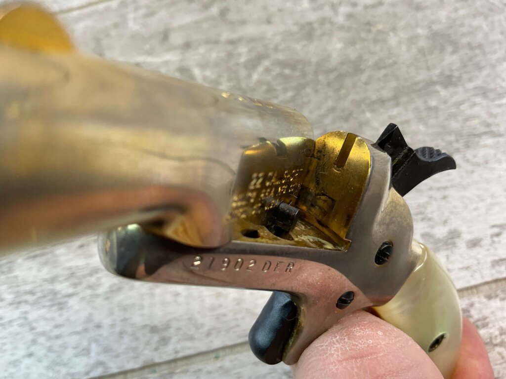 COLT LADY DERINGER .22 SHORT SINGLE SHOT PISTOL, JAMES EARL JONES COLLECTION #5-10916-PF