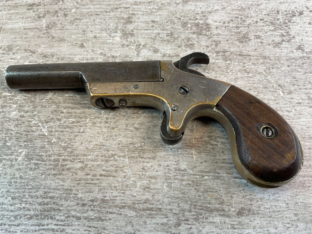 HOPKINS & ALLEN POINTER .22 RF SINGLE SHOT DERINGER PISTOL, JAMES EARL JONES COLLECTION #5-10917-PF