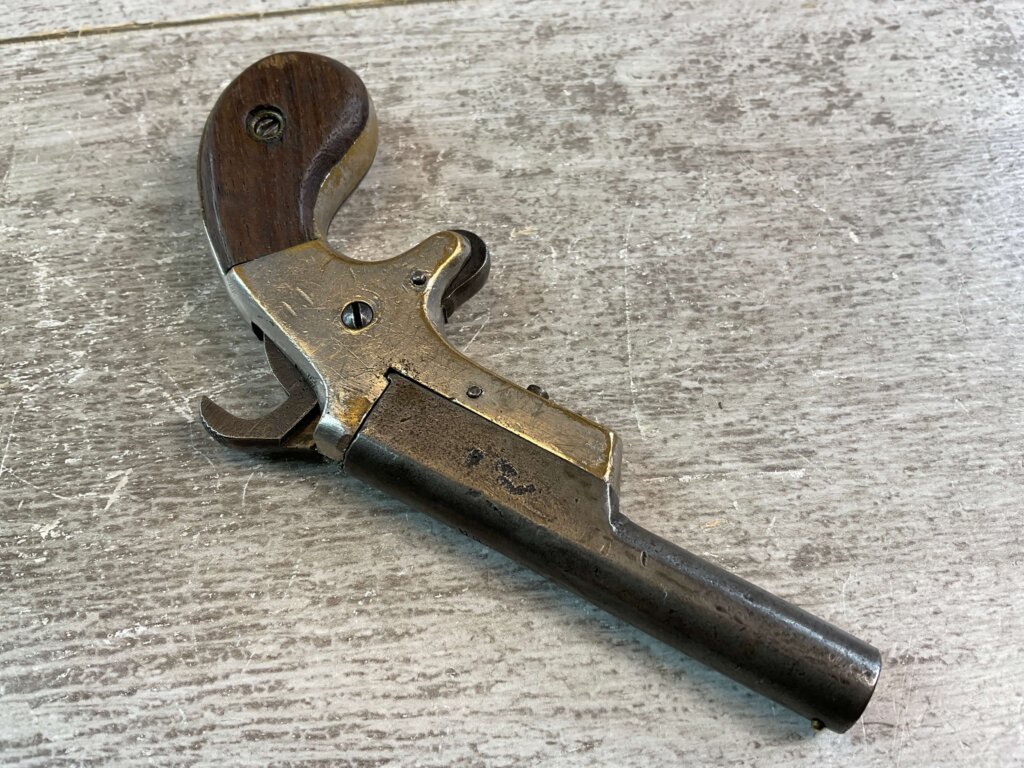 HOPKINS & ALLEN POINTER .22 RF SINGLE SHOT DERINGER PISTOL, JAMES EARL JONES COLLECTION #5-10917-PF