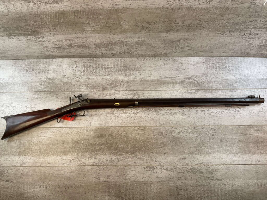 N. LEWIS HALF STOCK 42 CAL. PERCUSSION TARGET RIFLE, JAMES EARL JONES "FAVORITES" COLLECTION, CIVIL WAR ERA #5-11056