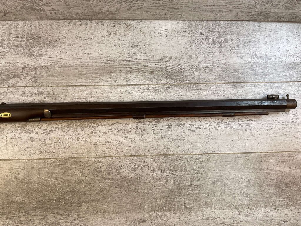 N. LEWIS HALF STOCK 42 CAL. PERCUSSION TARGET RIFLE, JAMES EARL JONES "FAVORITES" COLLECTION, CIVIL WAR ERA #5-11056