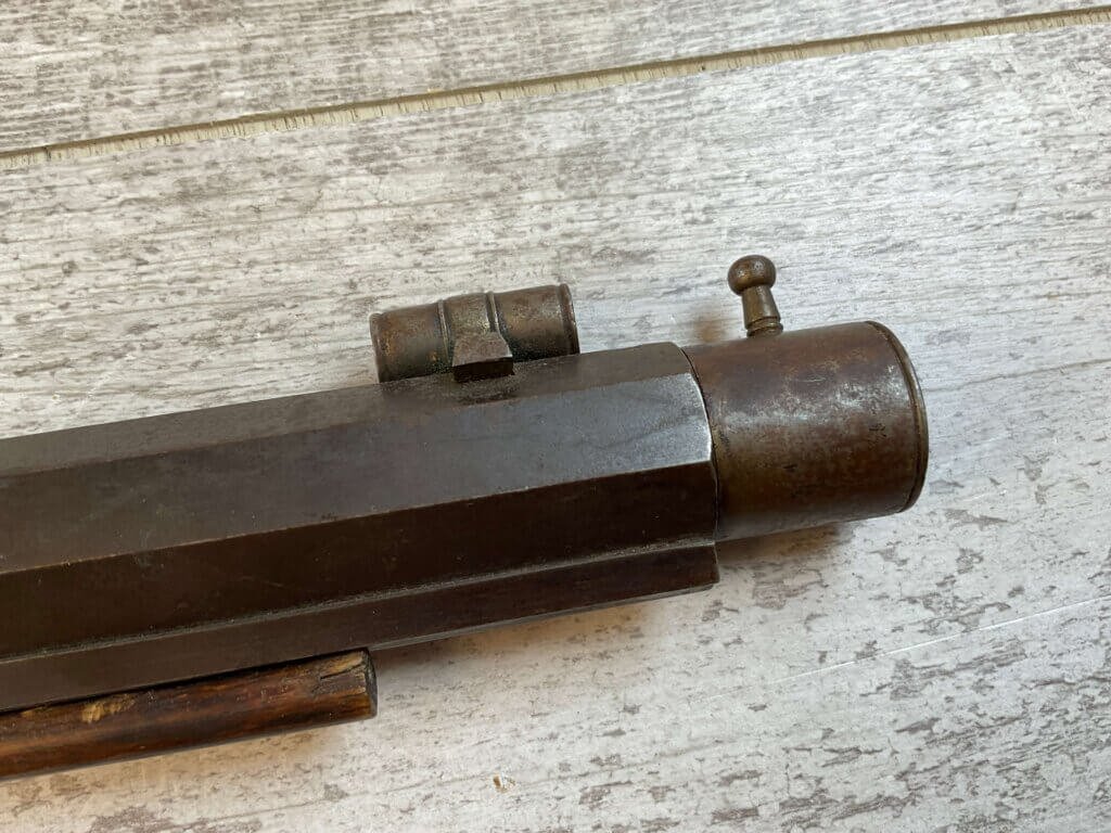 N. LEWIS HALF STOCK 42 CAL. PERCUSSION TARGET RIFLE, JAMES EARL JONES "FAVORITES" COLLECTION, CIVIL WAR ERA #5-11056