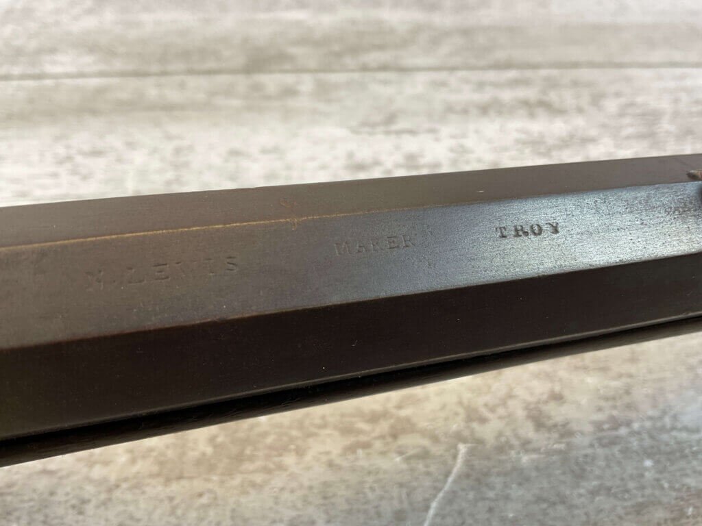 N. LEWIS HALF STOCK 42 CAL. PERCUSSION TARGET RIFLE, JAMES EARL JONES "FAVORITES" COLLECTION, CIVIL WAR ERA #5-11056