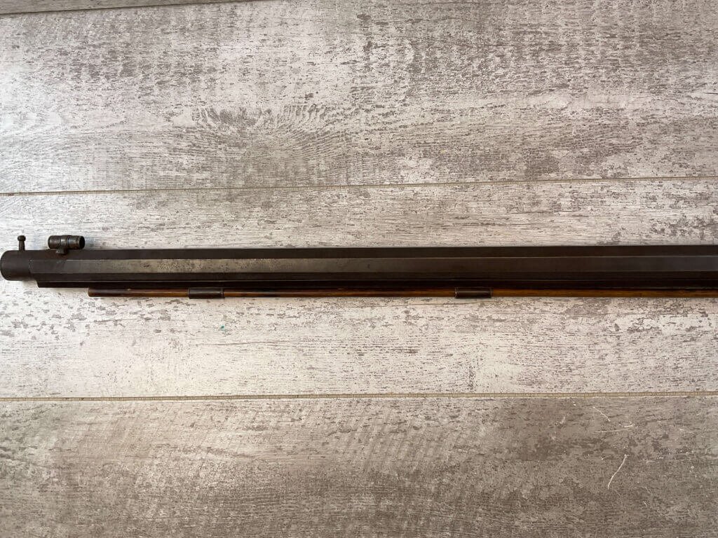 N. LEWIS HALF STOCK 42 CAL. PERCUSSION TARGET RIFLE, JAMES EARL JONES "FAVORITES" COLLECTION, CIVIL WAR ERA #5-11056