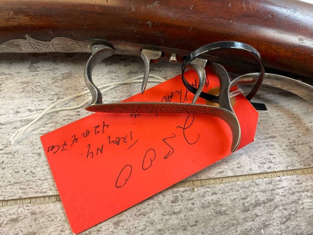 N. LEWIS HALF STOCK 42 CAL. PERCUSSION TARGET RIFLE, JAMES EARL JONES "FAVORITES" COLLECTION, CIVIL WAR ERA #5-11056