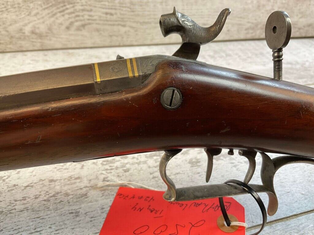 N. LEWIS HALF STOCK 42 CAL. PERCUSSION TARGET RIFLE, JAMES EARL JONES "FAVORITES" COLLECTION, CIVIL WAR ERA #5-11056