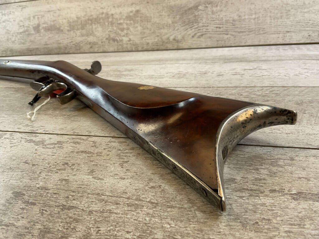 N. LEWIS HALF STOCK 42 CAL. PERCUSSION TARGET RIFLE, JAMES EARL JONES "FAVORITES" COLLECTION, CIVIL WAR ERA #5-11056