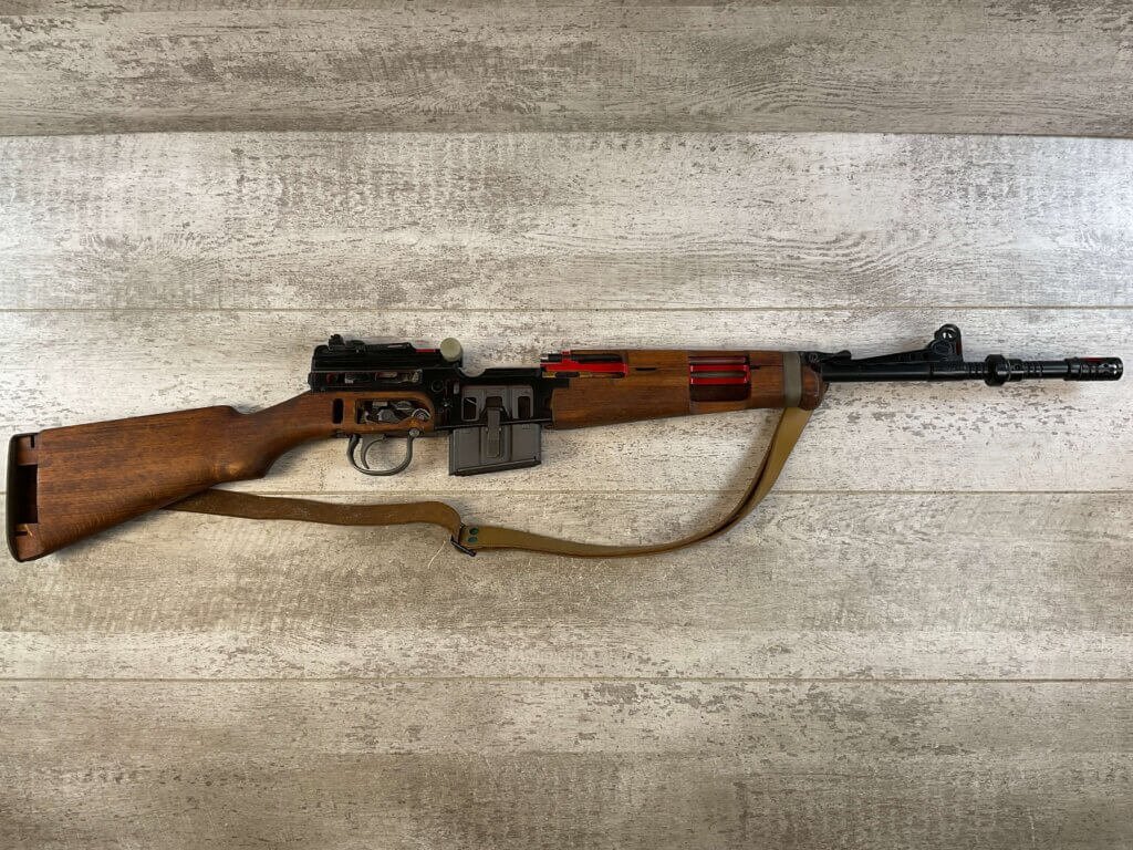 FRENCH MAS 1949/56 SEMI AUTO CUTAWAY 7.5MM FRENCH RIFLE, JAMES EARL JONES "FAVORITES" COLLECTION, RARE #5-11058