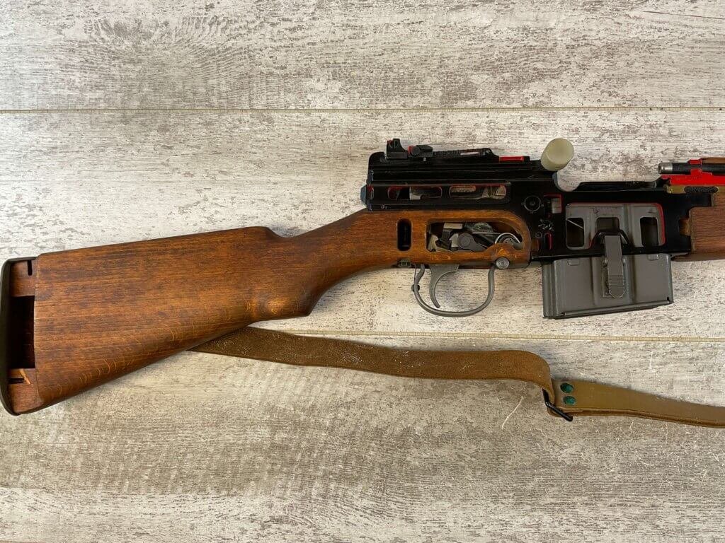 FRENCH MAS 1949/56 SEMI AUTO CUTAWAY 7.5MM FRENCH RIFLE, JAMES EARL JONES "FAVORITES" COLLECTION, RARE #5-11058