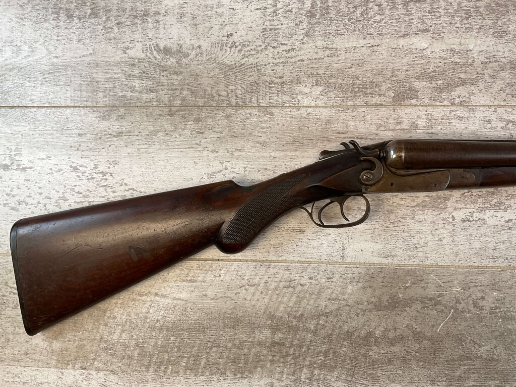 ITHACA DOUBLE BBL DAMASCUS 12 GA. SHOTGUN, JAMES EARL JONES "FAVORITES" COLLECTION #5-11059