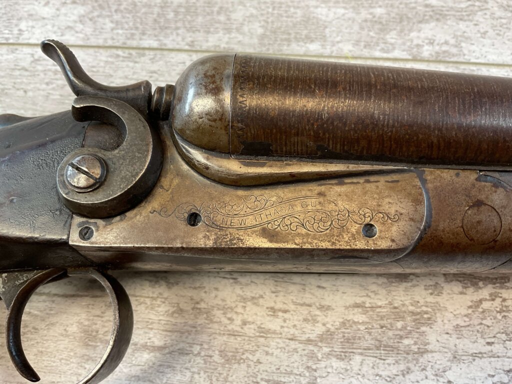 ITHACA DOUBLE BBL DAMASCUS 12 GA. SHOTGUN, JAMES EARL JONES "FAVORITES" COLLECTION #5-11059